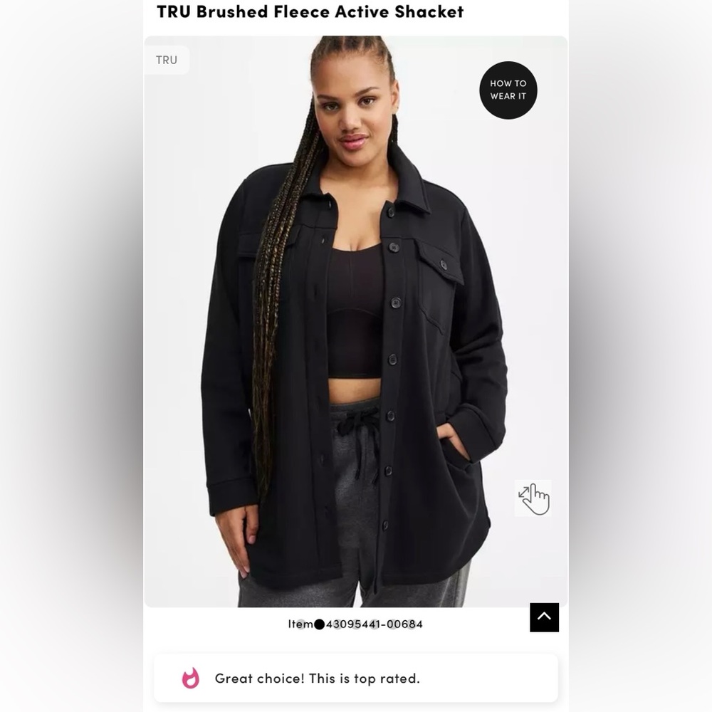 Torrid Fleece Black Shackleton